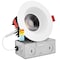 Luxrite 4 Inch LED Recessed Downlight 5 CCT Selectable 2700K-5000K 15W 1100LM Dimmable LR24950 LR24952-1PK - alternate 1